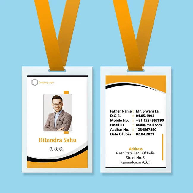 School Student ID Card Template Free Download | Editable CDR & PSD Files | 290526