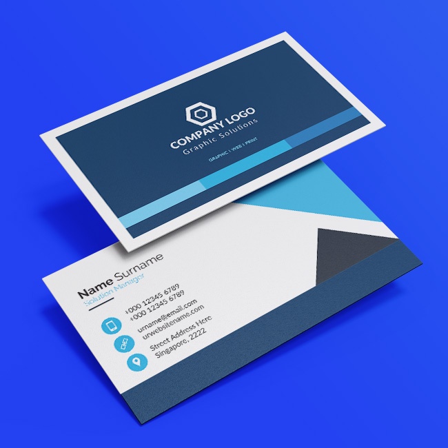 Modern Blue Business Card Template
