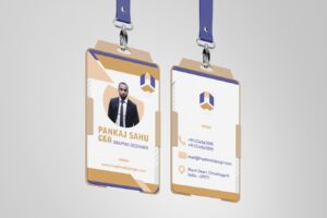 Employee ID Card template - Free Hindi Design