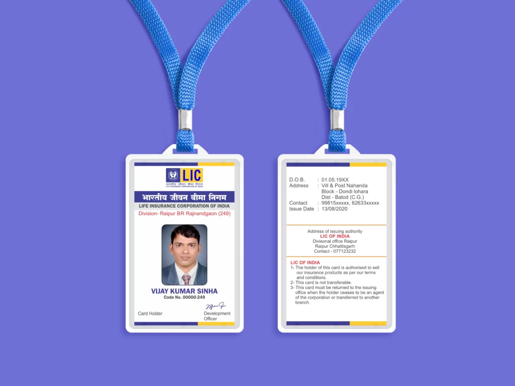 ID card - Free Hindi Design