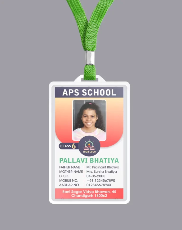 Student ID card template for School 210522