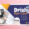 Eye care hospital banner template 040622