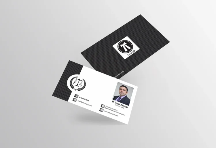 Advocate visiting card template 070822