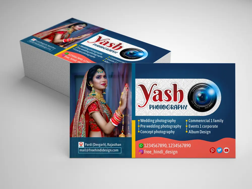 Photography visiting card cdr file free download 050922 d-min