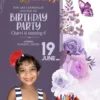 Birthday invitation card template 200623