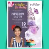 Birthday invitation card template 200623