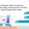 LIC Agent and Online Service Business Card Template 200723