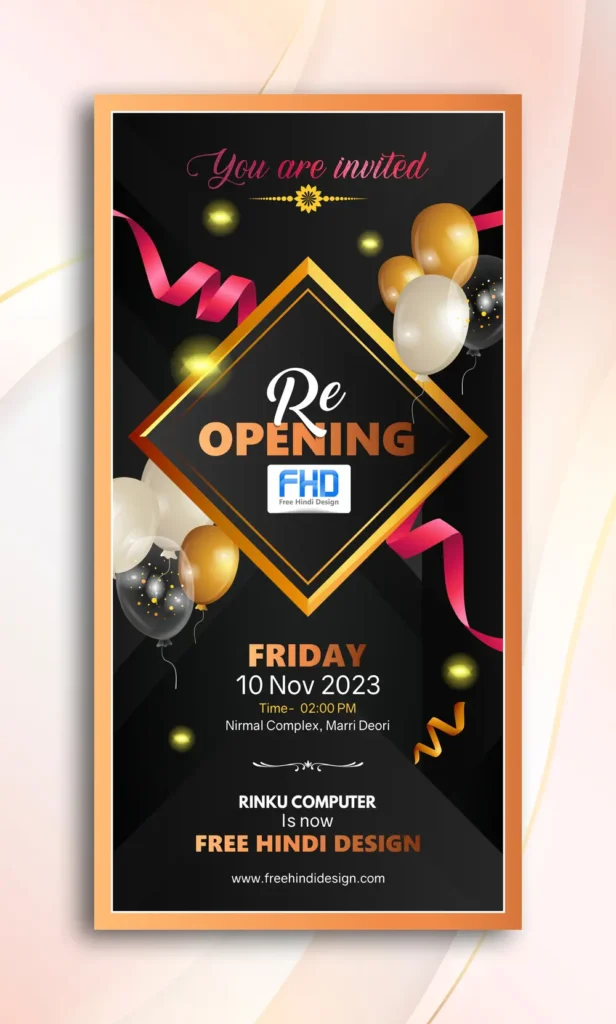 Shop Grand opening invitation card template 161123