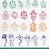 Vector Ganesha clipart for wedding card 161123