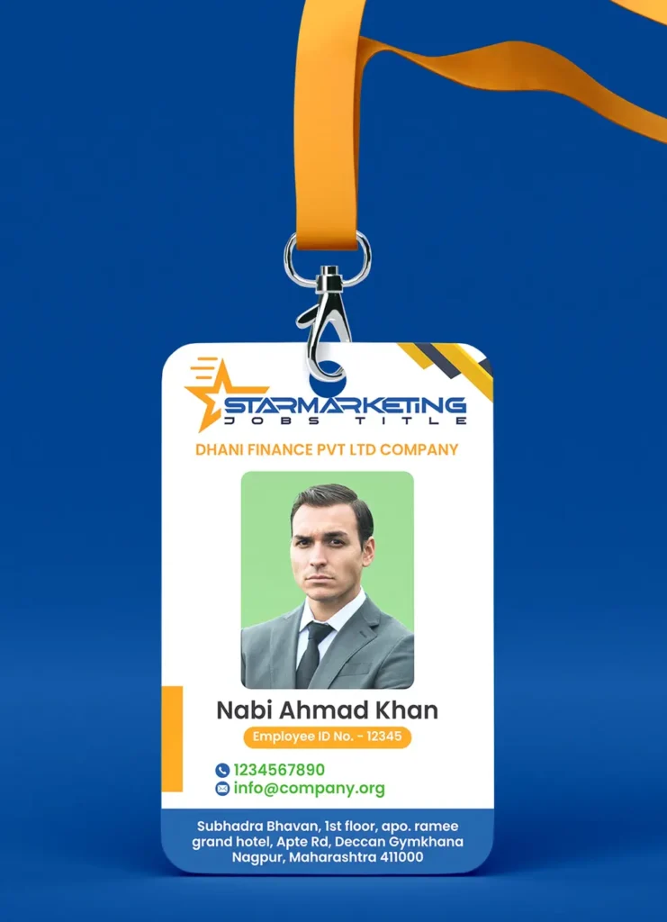 Professional Employee ID Card Template 071223