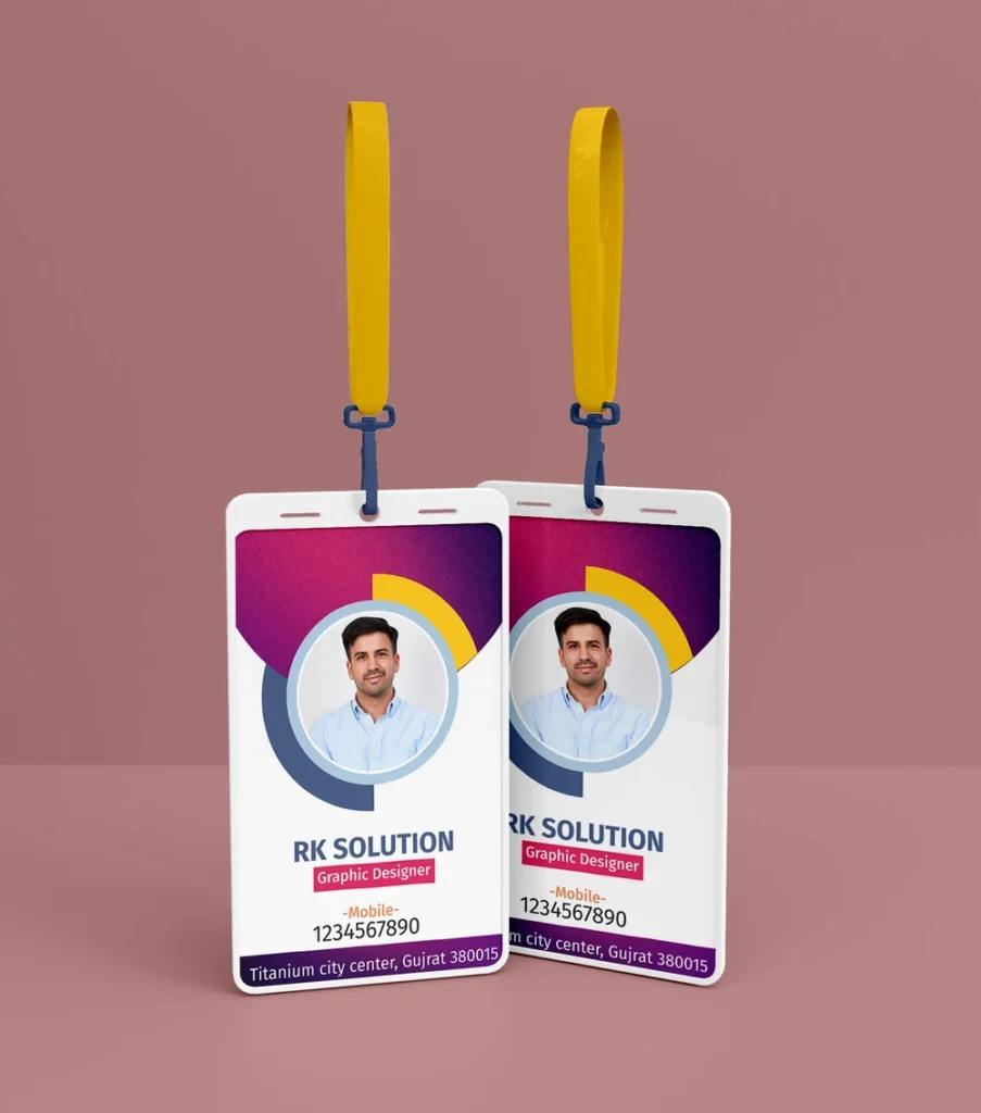 Graphic Designer ID Card template 201223