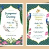 Engagement ceremony invitation card template 170424