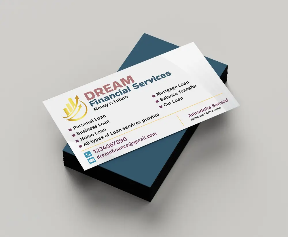 Financeial services business card template download 140524