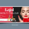 Red black theme Beauty parlour saloon banner template cdr and psd file download 080724-min (1)