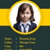 Student id card template download 120724