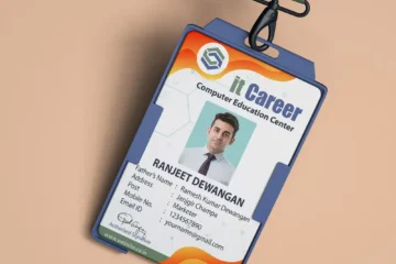 ID Card Template for Computer Education Marker 030824