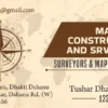 Professional business card template for engineering and construction firms 140924