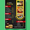 Professionally designed Hotel Menu card template download 020924
