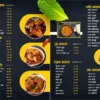Unique style and menu offerings for Hotel Download menu card 120924