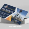 Professional Civil Engineering Business Card Design Template 211124