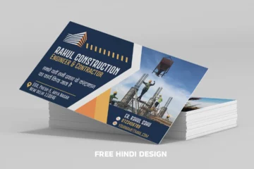 Professional Civil Engineering Business Card Design Template 211124