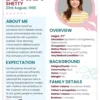 Stunning and personalized marriage biodata template 201124