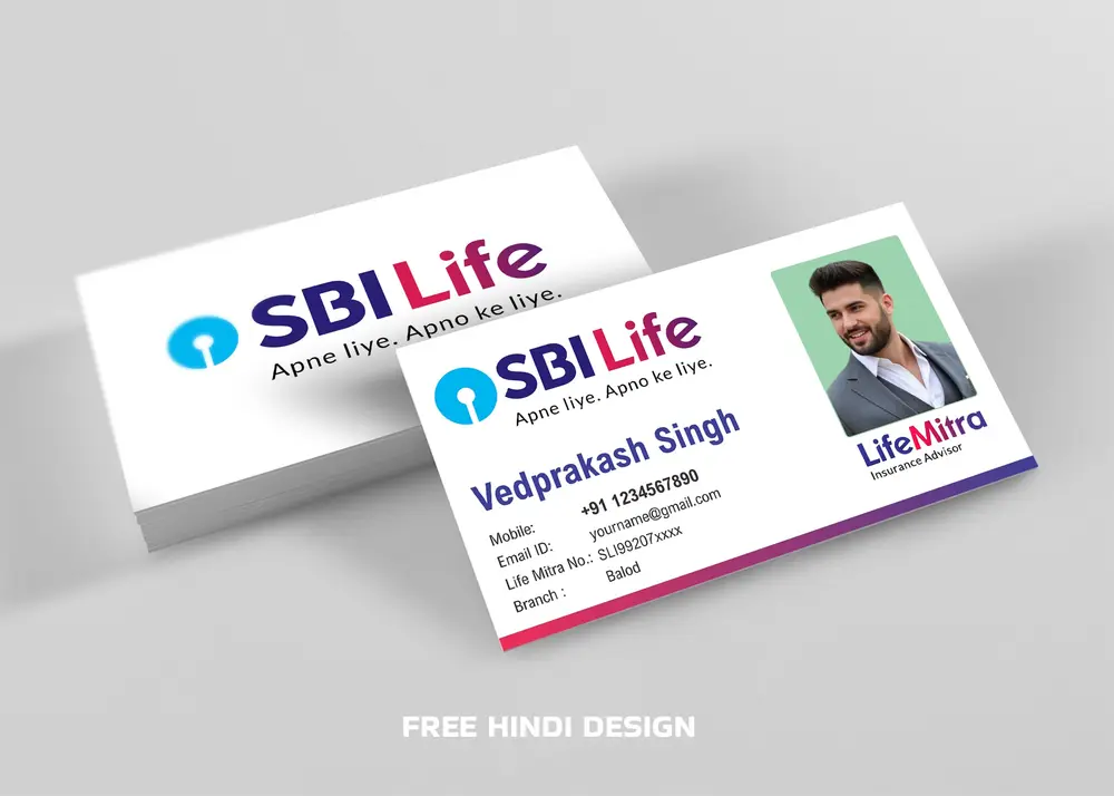 SBI Life Insurance Advisor Business Card 220325