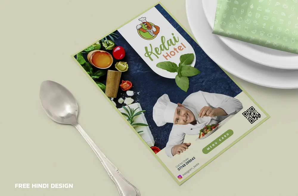 Professionally Designed Hotel and Restaurant Menu Card Template 090525