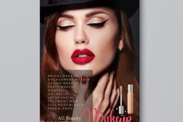 Beauty Parlour Makeup Services Poster Template Download 220925