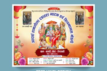 Elevate your Ramlila Dasehara celebrations with this stunning festival banner template