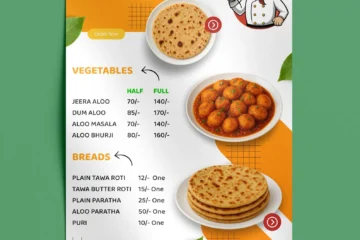 Present your food and beverage offerings in style with our Hotel Menu Card Template