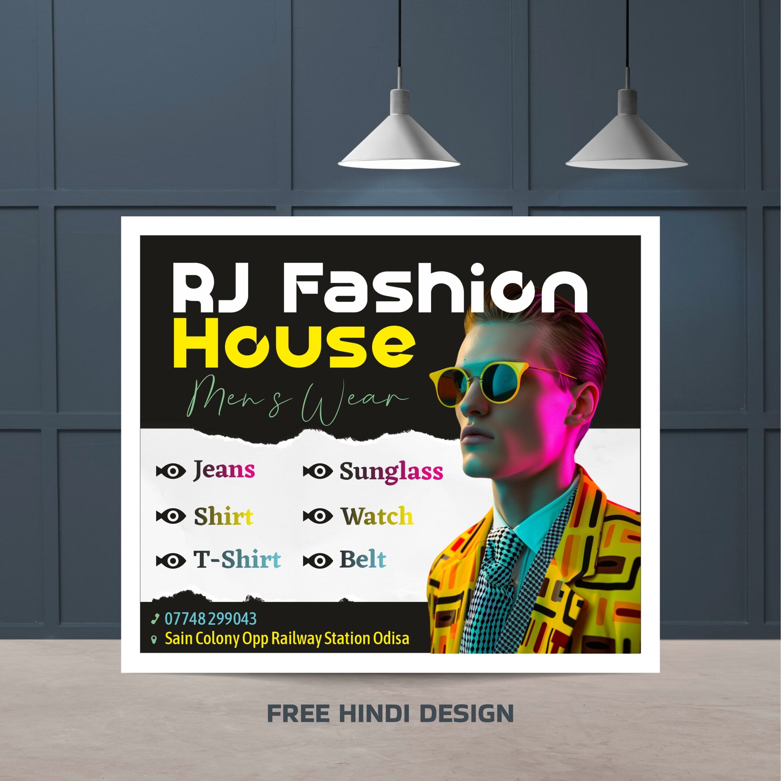 Men’s Fashion Store Banner Template Download 101025
