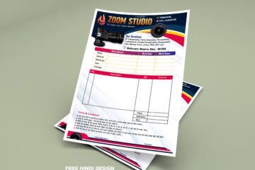Photography Agreement Paper Template designed for studios and freelance photographers