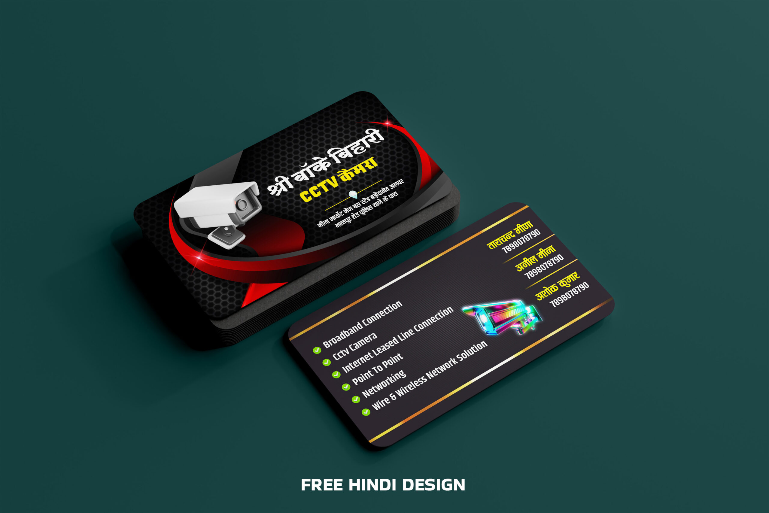 CCTV Camera Business Card Template Download 211125