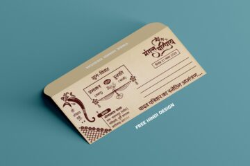 Beautiful Shadi card envelop design cdr download 221125