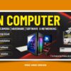 professional Computer Hardware and CCTV Camera Banner Template