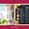 Download a beautifully designed Fast Food Menu Card Template