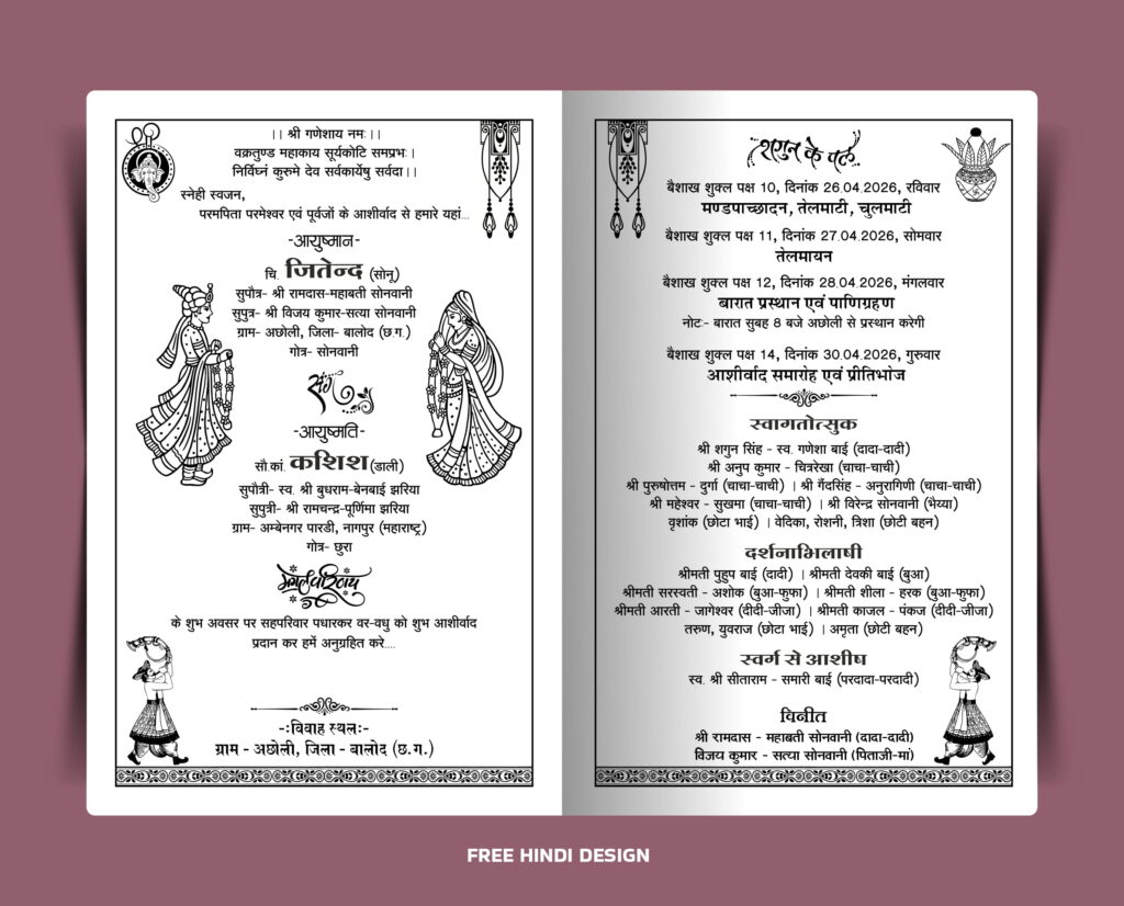 Wedding card template for screen printing download 180226