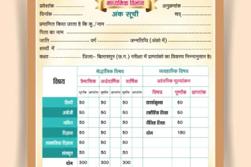 School Marksheet Template is designed for educational institutions