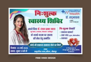 Medical Camp Banner Template Download – Professional Hospital Banner Design