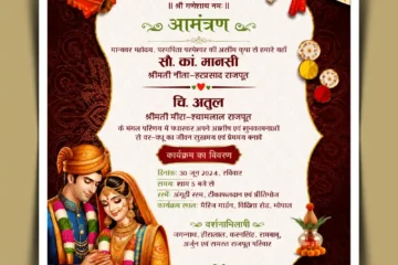 Download this beautifully crafted Royal Rajput Wedding Invitation Card Template